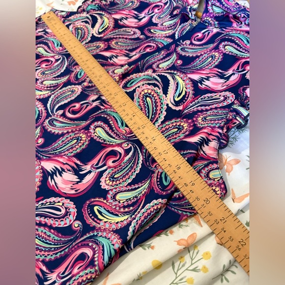 18 Birdies paisley ruffle sleeveless size XL golf shirt - Picture 5 of 8